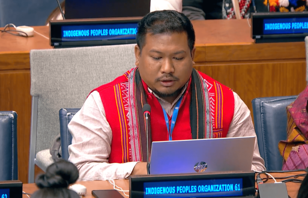 Toni Chiran delivers speech on Human Rights Dialogue at 24th session of UNPFII